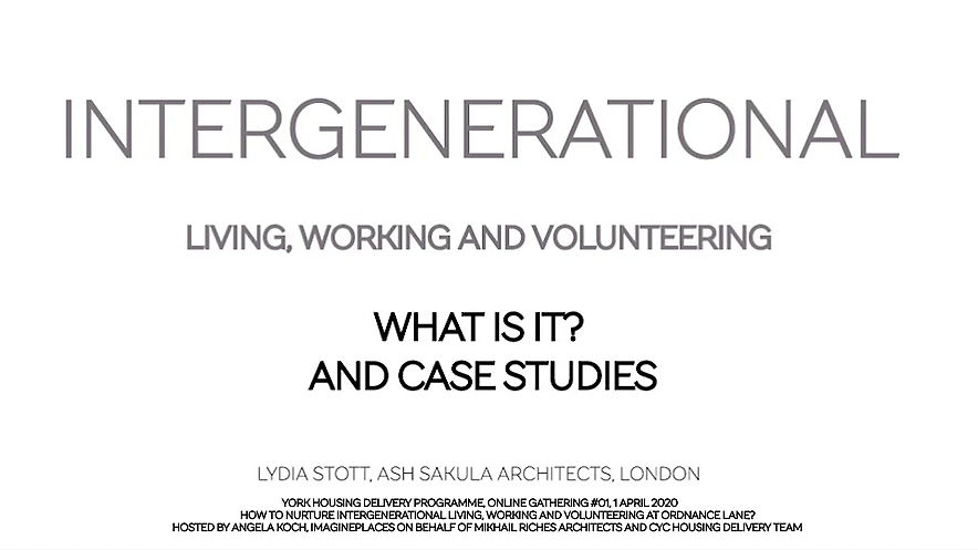 Intergenerational Living | Lydia Stott | Ash Sakula Architects